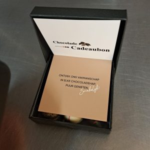 Cadeaubon chocolade met pralines2
