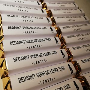 chocoladereep gepersonaliseerd